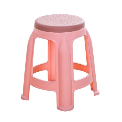 质凡加厚防滑塑料凳子熟胶圆凳2个装