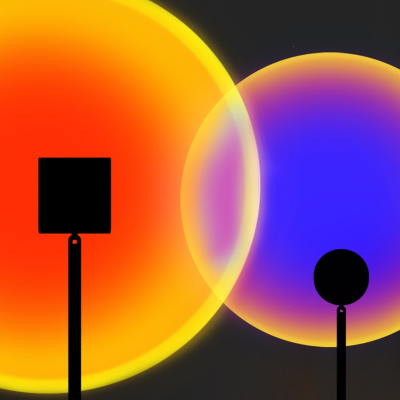 东映之画落日灯网红氛围夕阳灯落地台灯日落卧室投影日不落灯创意拍照