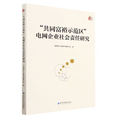 [N]共同富裕示范区电网企业社会责任研究-9787509690277