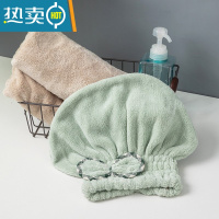 敬平套头款成人浴帽干发帽子女吸水速干2021新款加厚短发洗头网红 [直接戴]绿色套头款