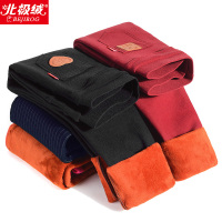 女童装打底裤加绒加厚儿童女宝宝大童春秋冬外穿仿牛仔保暖棉裤子