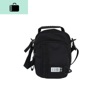 多功能斜挎包男女背包单肩包复古挎包网红嘻哈机能潮小差包NEW LAKE 黑色