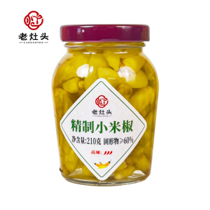 老灶头精制小米椒210g瓶装