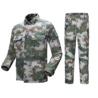 邦能之星军训迷彩服套装男女学生夏秋训练耐磨拓展批发初高中大学校教官服(迷彩6件套)N510301