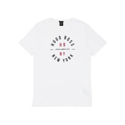 HUGO BOSS男款T恤 TIBURT6750386283-100 经典耐磨舒适白色短袖