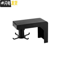 三维工匠厨房免打孔无痕墙壁置物架免钉粘钩挂钩挂勺子挂架可旋转挂钩多用 黑色旋转4钩[PP材质]