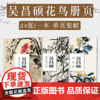 南山册页 吴昌硕花鸟册3册 设色花卉册/硕墨笔花卉册 高清册页中国传世名画美术鉴赏临摹国画技法正版经典绘画美术教程图书籍
