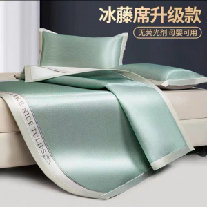 A类冰丝凉席夏天母婴级空调席可机洗折叠床笠软席子_20