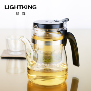 KAMJOVE/金灶 明尊 B系列 飘逸杯 弹压式茶道杯 耐热高硼硅玻璃茶具 花茶杯 过滤泡茶壶 家用茶道