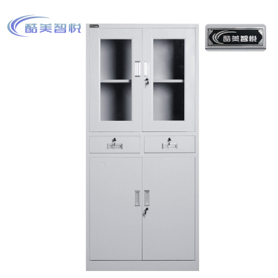 酷美智悦 中二斗文件柜两抽 850*390*1850标准款 KM-JZ142 个