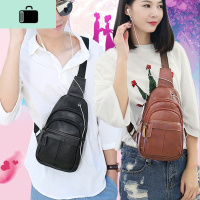 胸包女潮2020新款韩版百搭斜挎休闲多功能户外运动单肩牛皮胸包女NEW LAKE女斜挎包