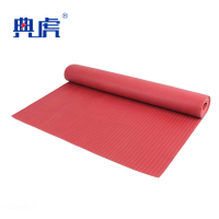 典虎 绝缘胶皮 红色条纹5mm*1.2m*5m 卷
