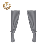 东纺拾光 DF4024 仿麻 90*遮光 706 遮光帘 1M*2.7M 含轨道含安装 窗帘 1.00 米/片 (计价单