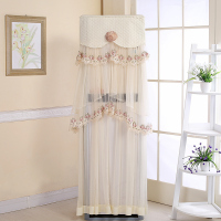 家柏饰(CORATED)客厅柜机式空调罩立式空调套防尘罩长方形开机不取 米色 高175*53*32