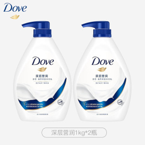 多芬深层营润美肤沐浴乳滋养肌肤留香润肤樱花甜香沐浴露 [深层营润]1KG*2瓶