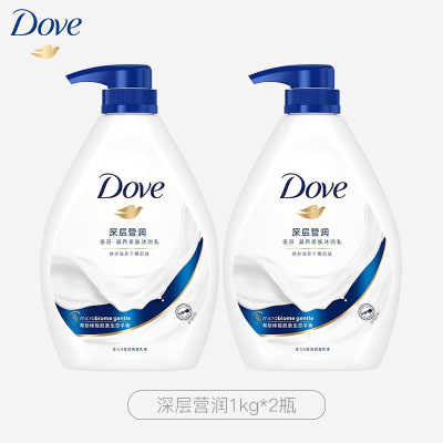 多芬深层营润美肤沐浴乳滋养肌肤留香润肤樱花甜香沐浴露 [深层营润]1KG*2瓶