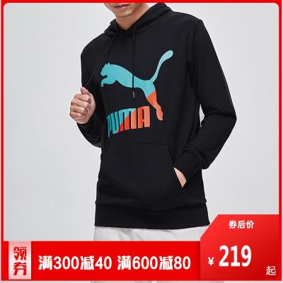PUMA彪马男装2019新款运动服金标连帽休闲套头衫针织卫衣595907