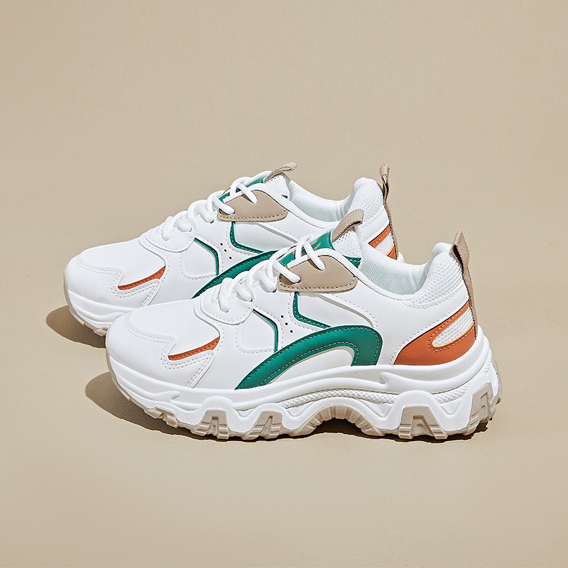 ins韩版新款老爹鞋女秋季学生跑步运动厚底增高休闲鞋