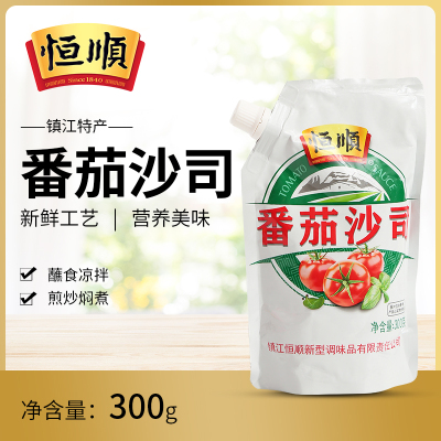 恒顺番茄沙司300g番茄酱手抓饼薯条披萨酱意大利面酱家用