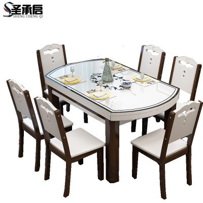 圣承启餐厅餐桌6椅1.2m张