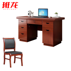 班龙办公桌1.4m+椅子套