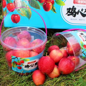 陕西洛川鸡心果苹果 海棠小苹果 6罐9斤装 新鲜苹果水果