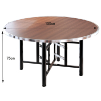 凌迪星折叠圆桌1.5*0.75m张