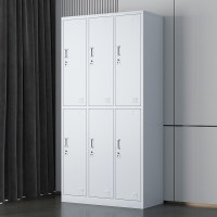 臻远 铁皮柜健身房存包柜员工柜储物柜 6门更衣柜