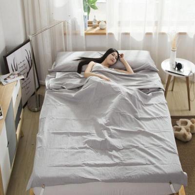 水洗棉旅行宾馆睡袋隔脏成人素色户外全棉超轻便携床单卫生内胆