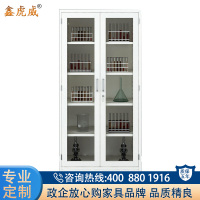 鑫虎威 办公家具药品柜铁皮柜试剂柜实验室化学品安全柜防腐蚀柜仪器柜样品柜对开玻璃门