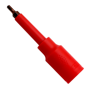 维度(WEDO)IN524A 1/4寸(6.3mm)绝缘注塑内六方套筒头旋具 铬钒钢 VDE 绝缘耐压1000V