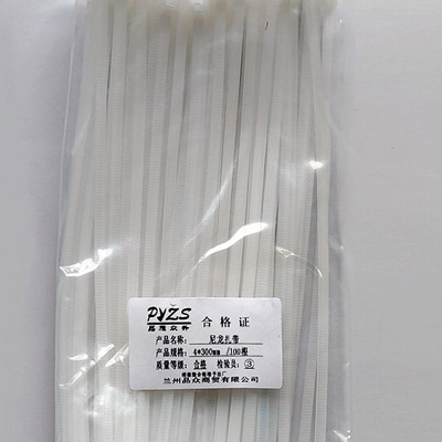 品雁众升 尼龙扎带4*300mm/100根/包