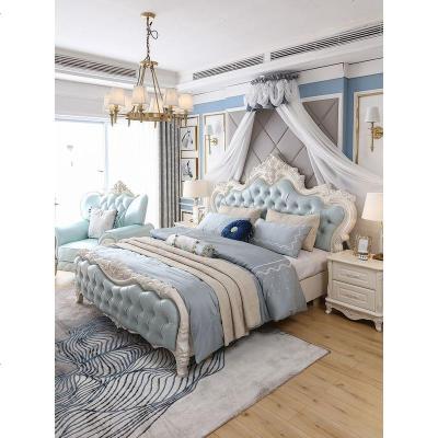 欧式床双人床1.8米主卧现代简约实木公主床法式婚床家具套装简欧