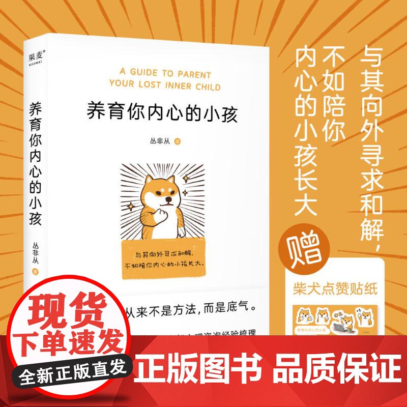 养育你内心的小孩 丛非从 心理自助 自我成长 亲密关系 安全感 价值感 内心强大 原生家庭 果麦文化