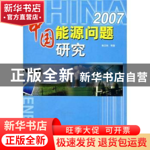 正版 中国能源问题研究:2007 韩文科等著 中国环境科学出版社 978
