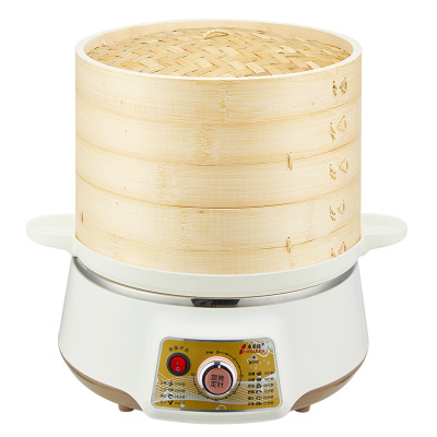 电蒸笼蒸馒头电蒸锅魅扣大容量多功能自动断电蒸鱼器家用蒸汽锅 两层