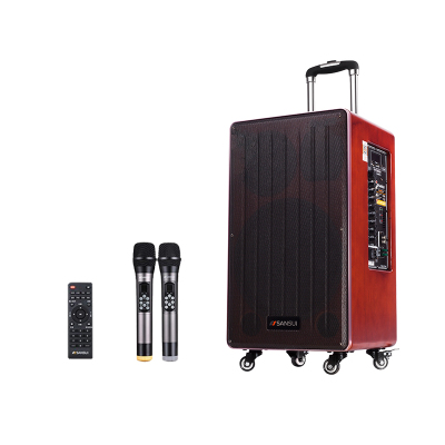 Sansui/山水SG4-10广场舞音响户外移动拉杆音箱电瓶便携式蓝牙无线麦克风话筒低音炮充电10寸