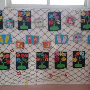 维诺亚创意照片墙主题留言墙面装饰麻绳挂画渔网幼儿园环创麻绳网格装饰