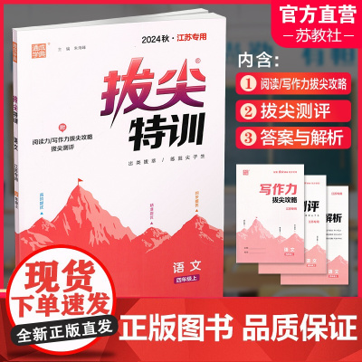 2024秋 拔尖特训 语文 人教版 部编版 四年级上 4上 同步提优训练专项练习一课一练 同步教辅 必刷题 通成学典天天