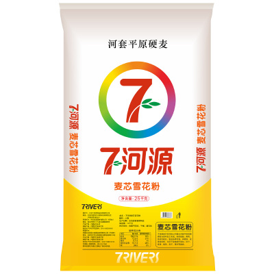 七河源 麦芯雪花粉25kg 内蒙古河套平原面粉