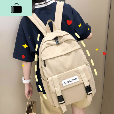 2020新款时尚ins风书包女韩版ulzzang高中大学生双肩包初中生背包NEW LAKE