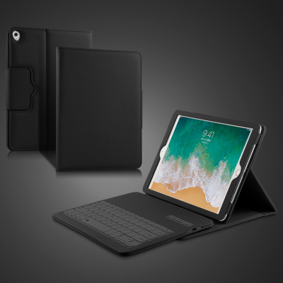 久宇2018款iPad9.7英寸蓝牙键盘保护套iPadAir2/Pro9.7平板电脑A1822/A1566键盘皮套