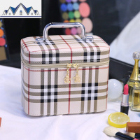 化妆包双层大容量简约便携收纳包韩国化妆箱小号女生化妆品收纳盒 三维工匠