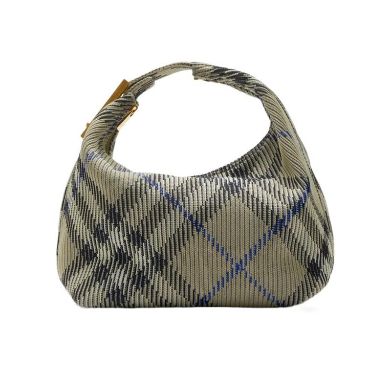 博柏利(BURBERRY)女士单肩包中号Peg旅行袋拉链开合拉丝金属配件