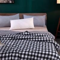 水洗棉夏季格子空调被1.5米床