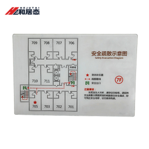 和居态 疏散示意图 定制 平方米