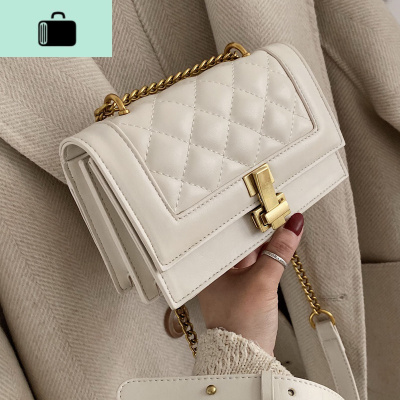 网红洋气小包包女2020新款潮韩版百搭斜挎包菱格链条包时尚小方包NEW LAKE女斜挎包