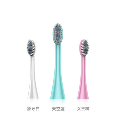 6支刷头-美钰媄佳儿童声波电动牙刷替换刷头1档小牛蓝