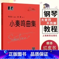 [正版]小奏鸣曲集大符头版钢琴曲集基础入门学习 红皮书小奏鸣曲集大字版小奏鸣曲集大音符钢琴曲集入门教程大开本