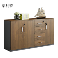 豪利特办公室矮柜储物柜文件柜3门4抽屉